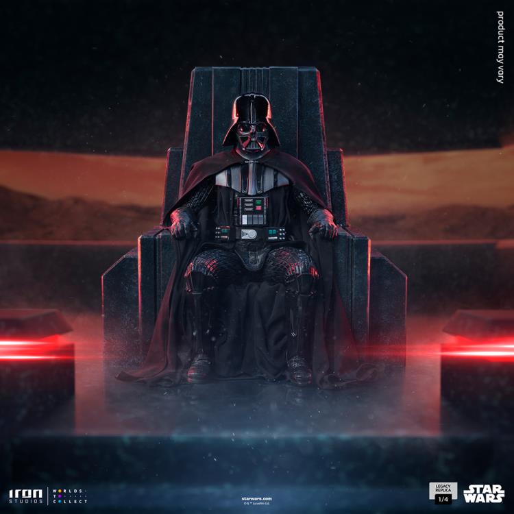 Pre-Order Iron Studios Star Wars Darth Vader on Throne Legacy Replica 1/4 Scale Statue